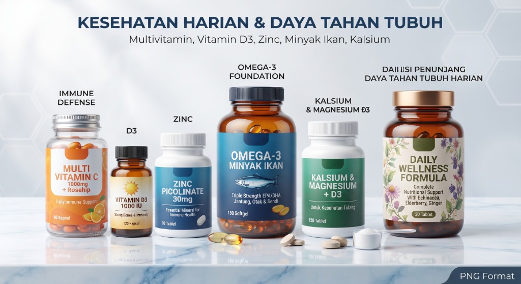 Vitamin dan Suplemen Kesehatan Apotek Nadi Sehat
